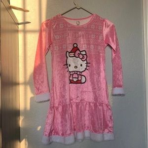 Hello kitty christmas kids pink Nightgown